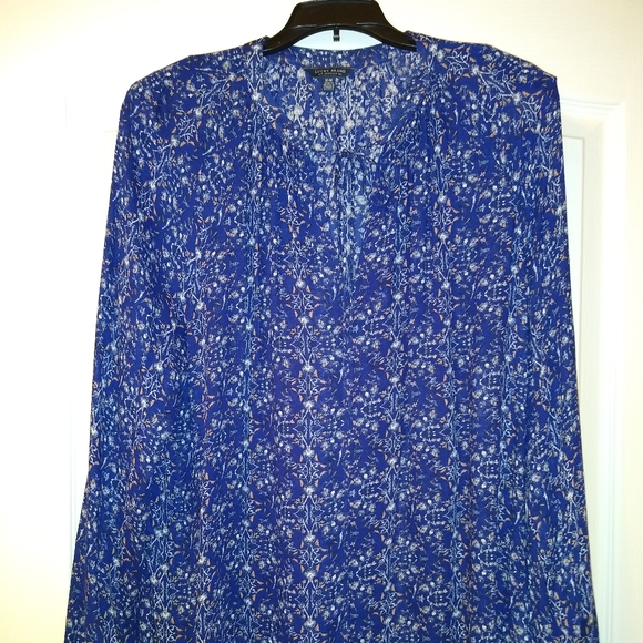 Lucky jeans floral print peasant top - Picture 2 of 4